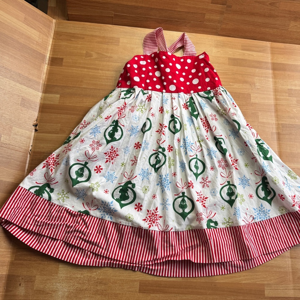 Grinch Christmas jumper dress